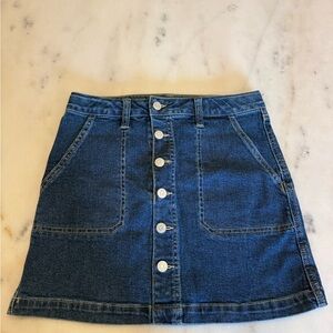 Cat & Jack Blue Denim Button Skirt